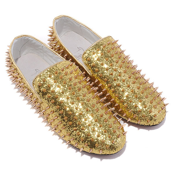 Christian Louboutin Rollerboy Bronze Spikes Loafers: Affordable Luxury for Men